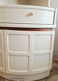 Image 7 of Mid Century Modern Luxury Corner Drinks Cabinet by Nathan - Stone Vintage Cocktail Display Unit