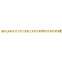Image 4 of Half Pavé 14k Curb Bracelet