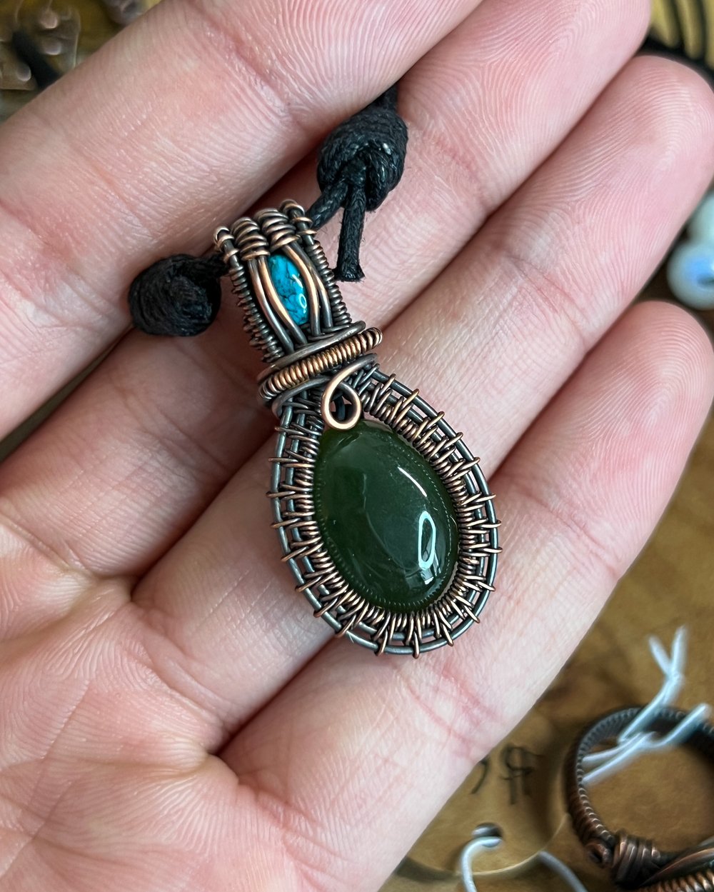Image of Jade and Turquoise - Pendant
