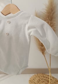 Image 1 of Photoshooting newborn boys bodysuit Robbie| white