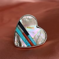 Image 2 of STUNNER INLAY HEART RING