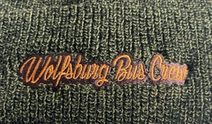 Image of WBC Heritage Beanie in Antique Burgundy and Antique Moss Green