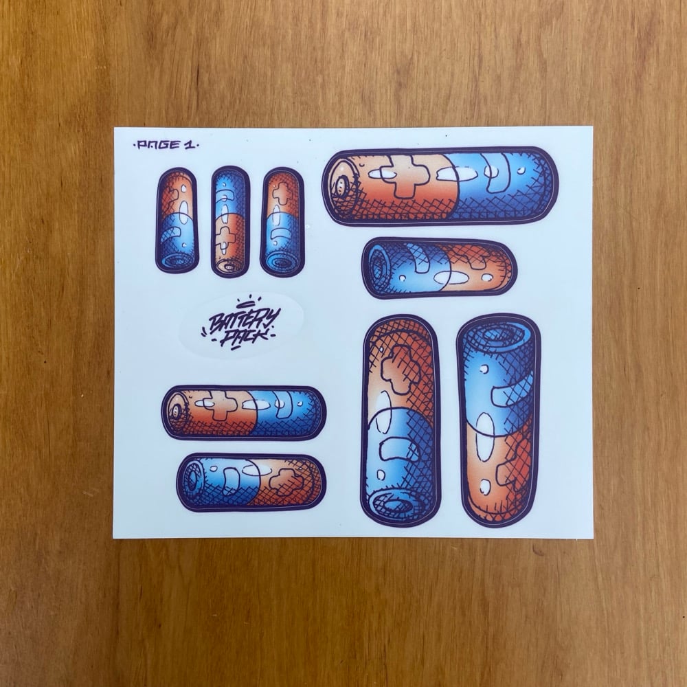 Image of Battery Pack - Sticker Pack