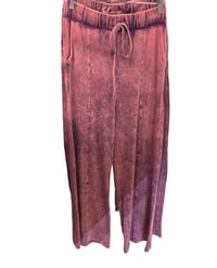 Acid Washed Pants-Purple 