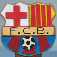 Image 3 of Old School 3D Barcelona Folk Art / Hand Made Crest 