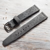 Image 3 of Dark Grey Suede Racing Strap