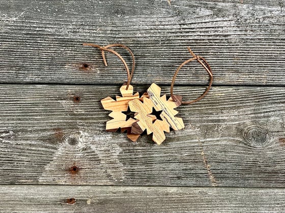 Image of Hardwood Snowflake Ornament