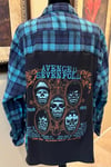  Vintage Blue/Black Flannel Shirt Avenged Sevenfold