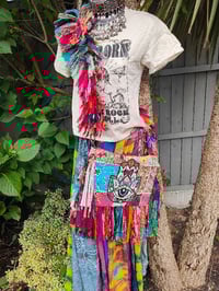 Image 8 of SAMPLE  - Paros maxi skirt waist 42 inches not tied, ties to tiny size