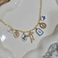 Image 3 of Lover Girl Blue Necklace | Multi-Charm