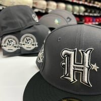 Image 1 of New Era 59Fifty Graphite Black Texans 
