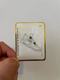 Image 4 of Sneaker Sticker Air Jordan 4 "Metallic Gold"