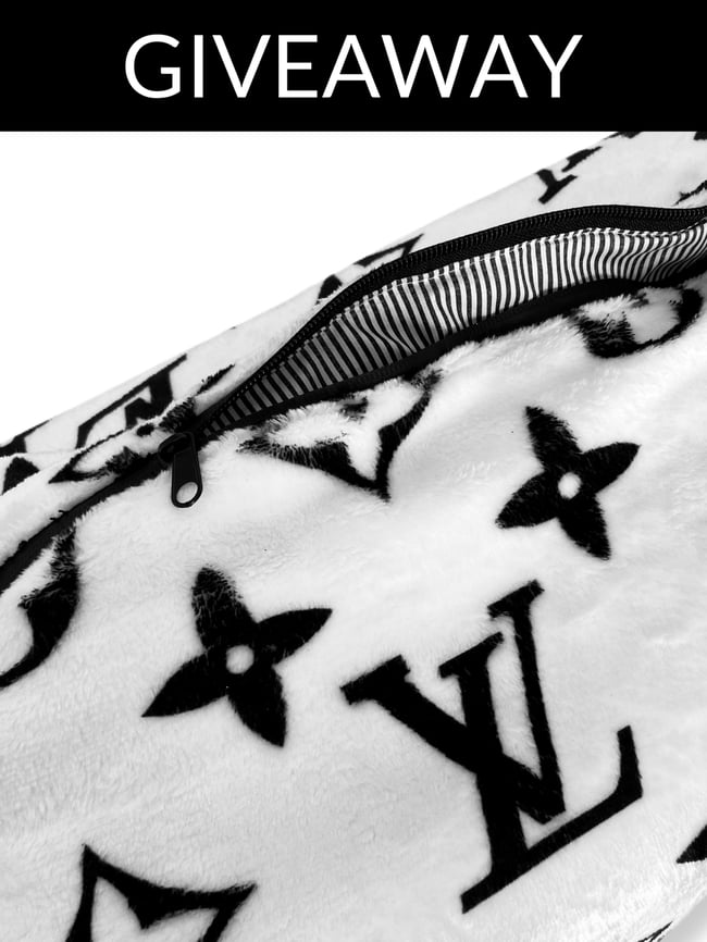 Faux Fur LV Duffle Bag