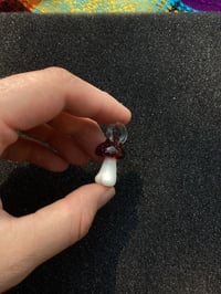 Image 3 of Red Blizzard Mushroom Character Pendant 