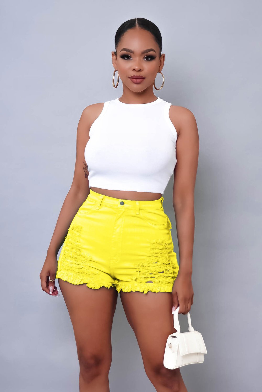 Image of Destroyed Babe Shorts