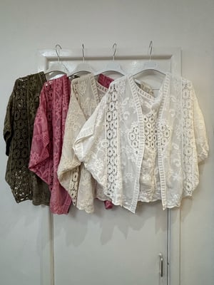 Image of Crochet Cocoon Shape Shrug 