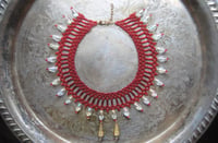 Image 1 of Red Beaded Necklace