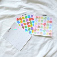 Image 1 of Blob ghosts mini stickers