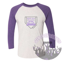 Image 2 of Onalaska Softball/Baseball: Unisex Triblend 3/4-Sleeve Raglan