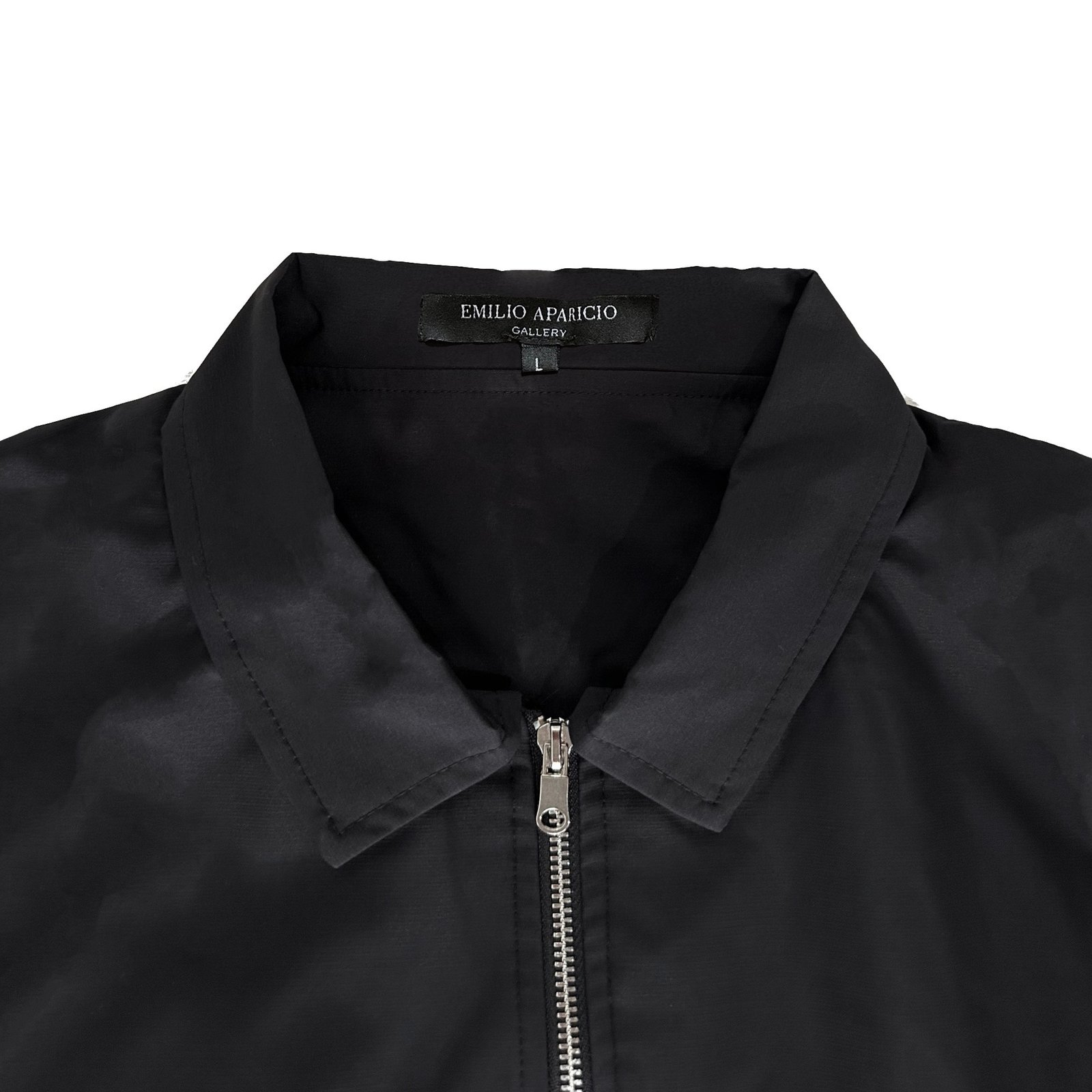 Black Zip-up Shirt | Emilioaparicio.gallery