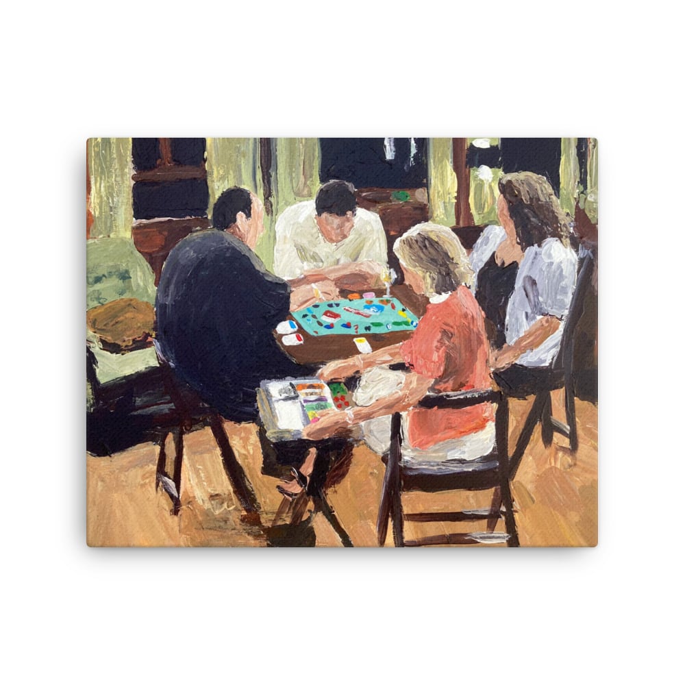 Image of Monopoly canvas print 16” x 20”