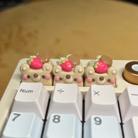 Image 3 of Strawbeary Biscoff Artisan Keycap