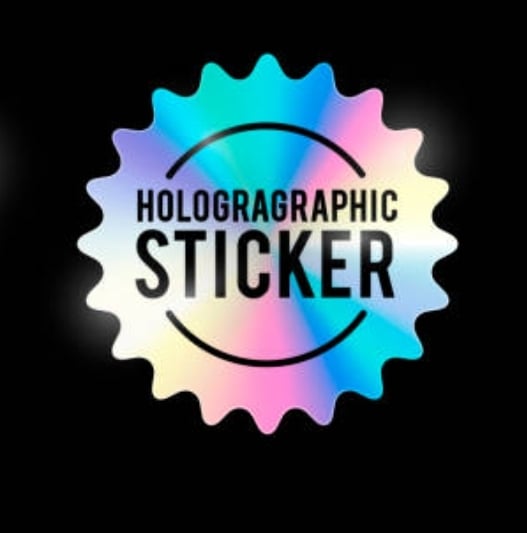 Image of 500-2" Holographic Steel Stickers