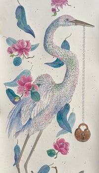 Image 2 of White Egret & Victorian Lock