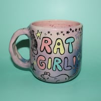 Image 1 of really big rat girl mug