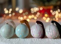 Image 1 of Marbled Ornaments - Merry