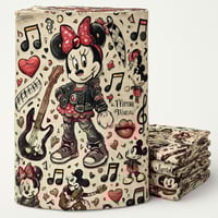 ROCKIN OUT MINNIE MOUSE FABRIC BY THE YARD
