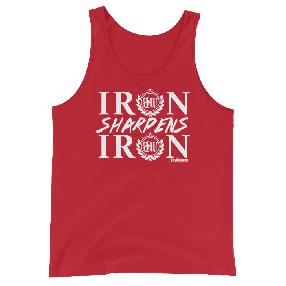 Iron Sharpens Iron Unisex Tank Top by BayWearea