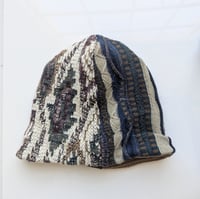 Image 2 of Upcycled Reversible Beanie Cotton Blend 23