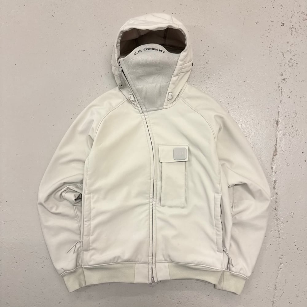 Image of AW 2021 CP Company Metropolis Fleece Lined Soft Shell Mask Jacket, Size Small