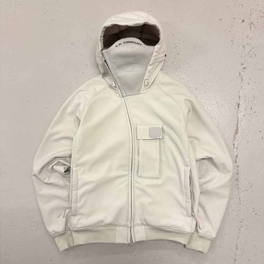 Image of AW 2021 CP Company Metropolis Fleece Lined Soft Shell Mask Jacket, Size Small