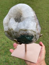 Image 13 of Polished Quartz Crystal On Display Stand #1663