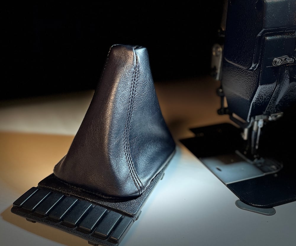 Image of Black leather boot