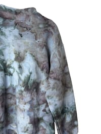 Image 9 of 1XL Ladies Quarter-Zip Pullover in Stormy Skies Ice Dye
