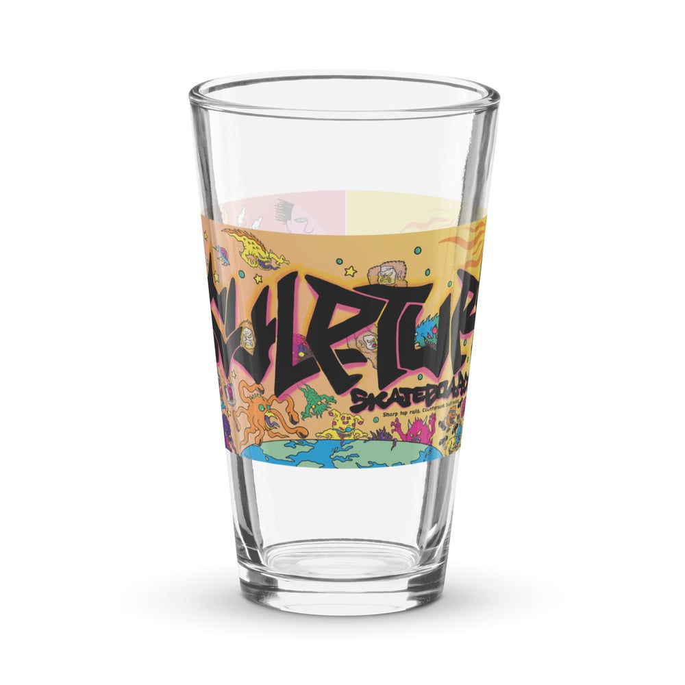 monster full deck pint glass