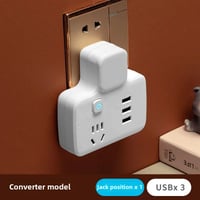 Image 16 of Multi-Functional Office Style USB Plug Adapter Home Use Wireless One To Multiple Plug Board With Lig