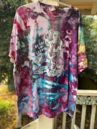 Image 1 of 3XL Godzilla Be Gay Do Crime Tie Dye Shirt M14