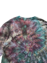 Image 8 of  M Unisex Crew Sweatshirt in Cool Muted Spiral Ice Dye