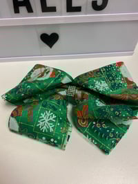 Image 2 of Jumbo green Christmas Bow 