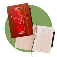 "Cruz De Barro" brown journal