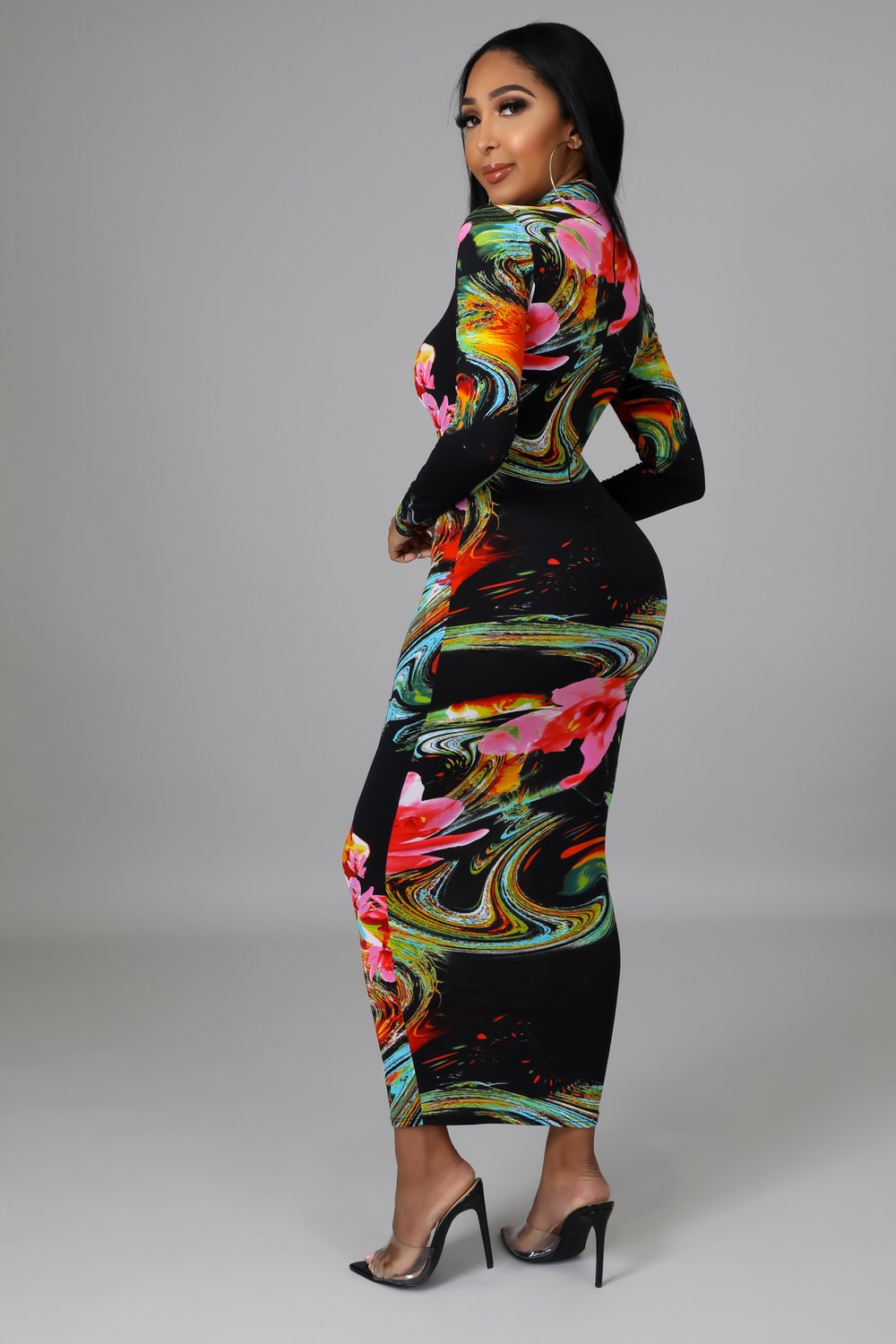 Image of GLAXY MIDI DRESS