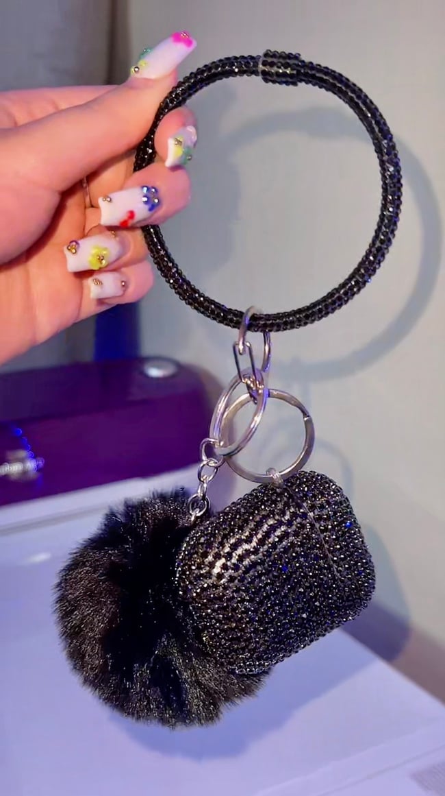 Blingy AirPod Wristlet Case | Clutch Baddies