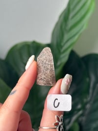 Image 3 of SMALL SILVER AND BLACK RUTILE IN QUARTZ GUSHER FREEFORMS -BRAZIL-