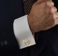 Image 1 of Customized Initial Cufflinks 