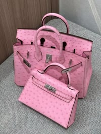 Image 7 of Pink Ostrich Leather