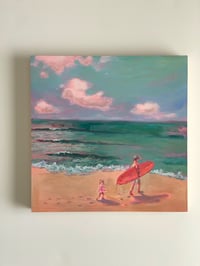 Image 1 of "You, Me, And The Sea", 16x16" Original Painting
